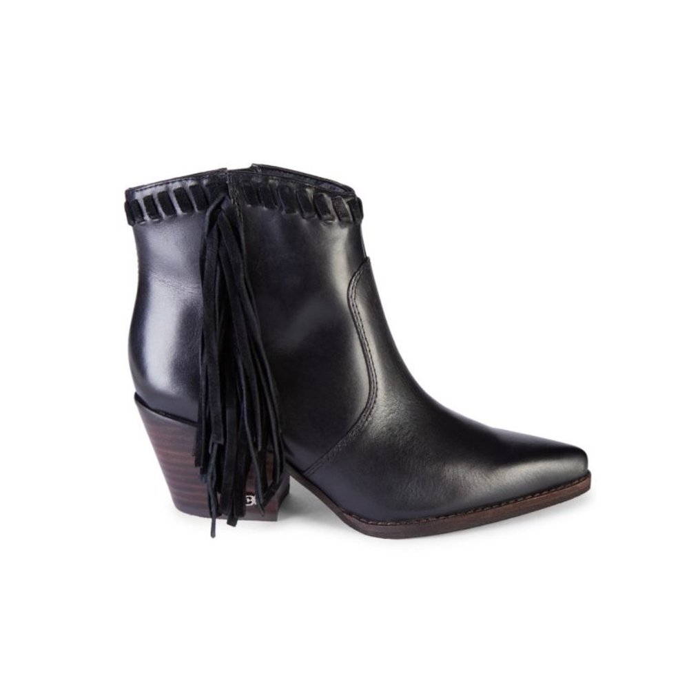 Sam Edleman Fringed Leather Booties